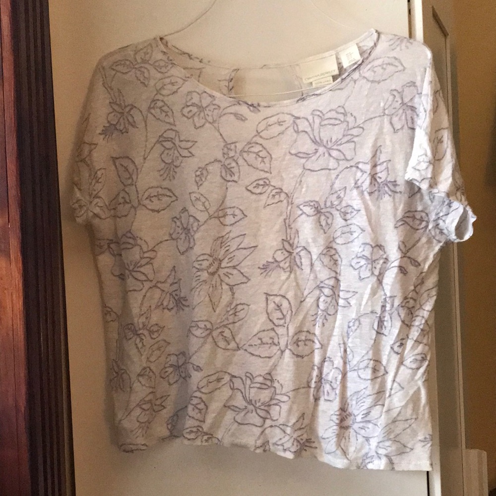 Linen blouse, perfect shape, from Cynthia Rowley
